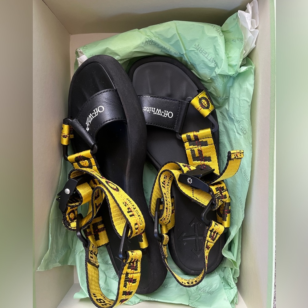 Off-White Exclusive Yellow Micro Trek Sandals
